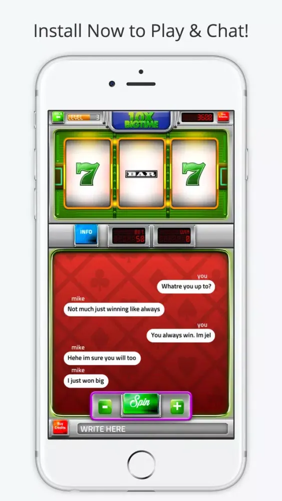 Slot Chat - Play Slots & Chat with Friends Screenshots