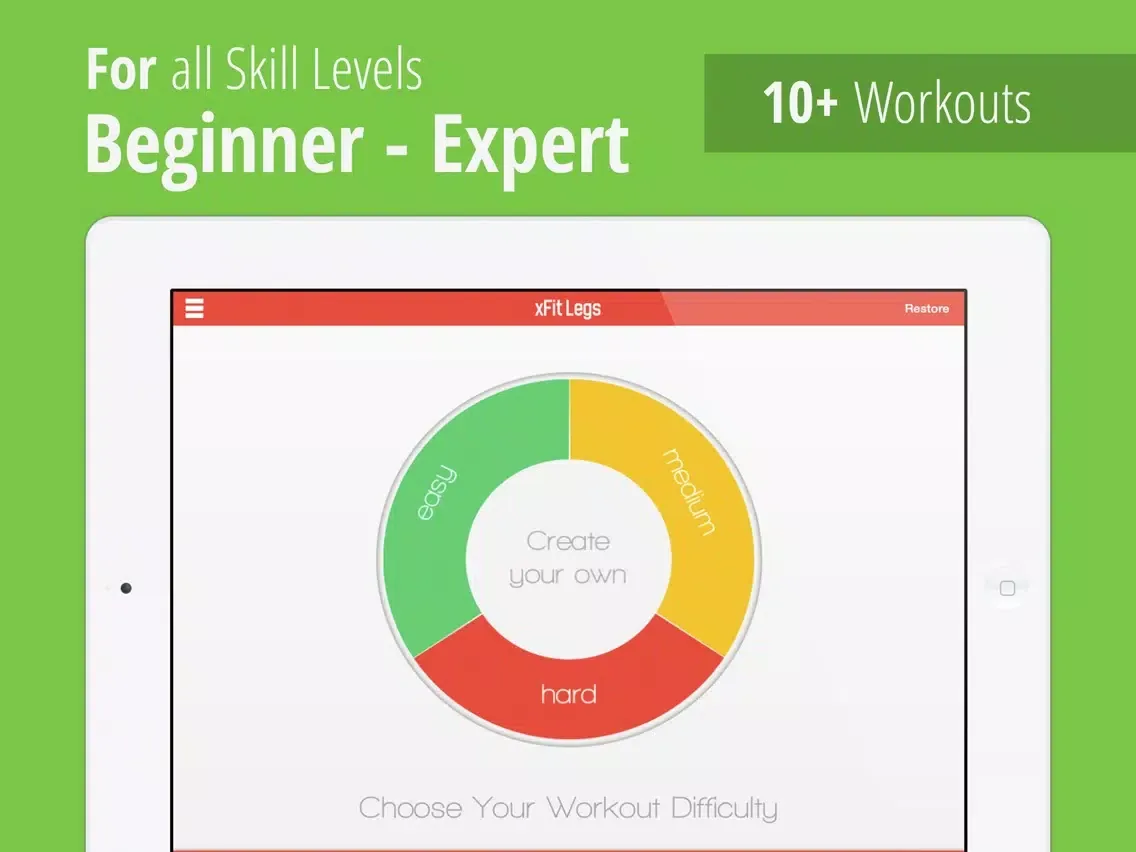 Screenshot di xFit Legs – Daily Workout for Tight Sculpted Thighs, Calves and Butt Muscles iPad 