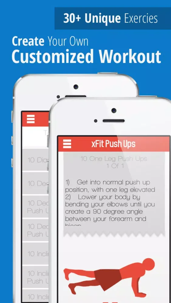 تصاویر xFit Push Ups – Do 100 Pushups Trainer Daily Chest Workout Challenge for Lean Sculpted Muscles