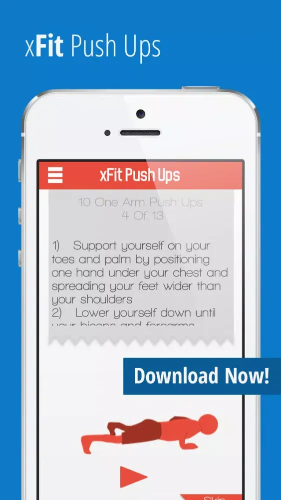 تصاویر xFit Push Ups – Do 100 Pushups Trainer Daily Chest Workout Challenge for Lean Sculpted Muscles
