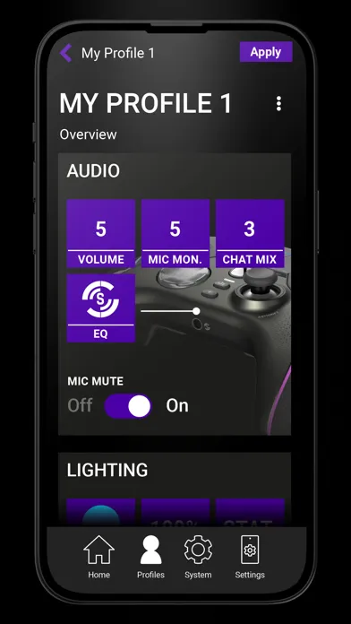 Tangkapan skrin Control Center 2
