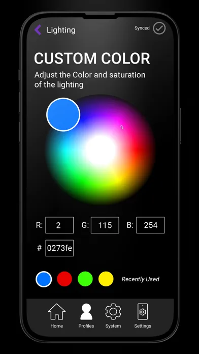 Tangkapan skrin Control Center 2