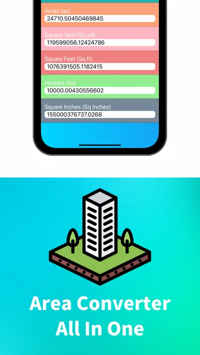 Captures d'écran de Area Converter - All In One