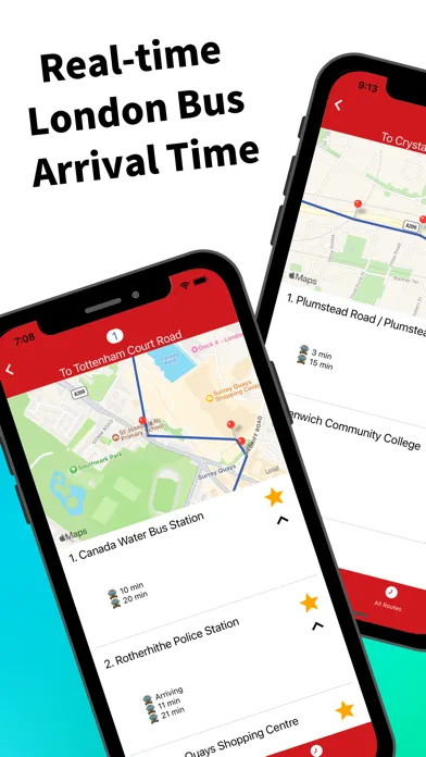 London Bus Arrival Time سکرین شاٹس