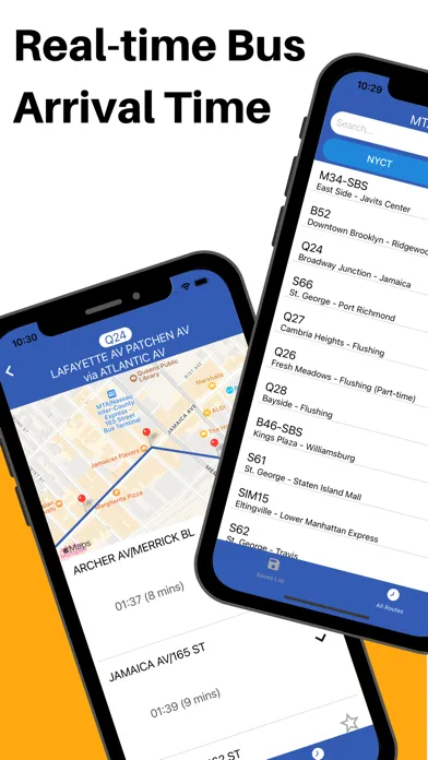 Скриншоты New York Bus Arrival Time