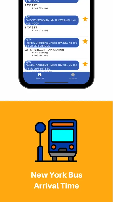 Скриншоты New York Bus Arrival Time