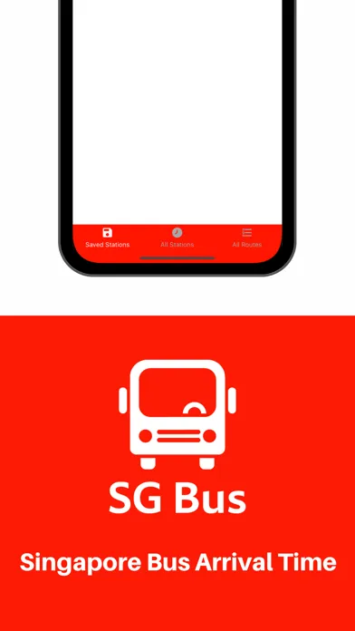 ภาพหน้าจอของ Singapore Bus Arrival Time