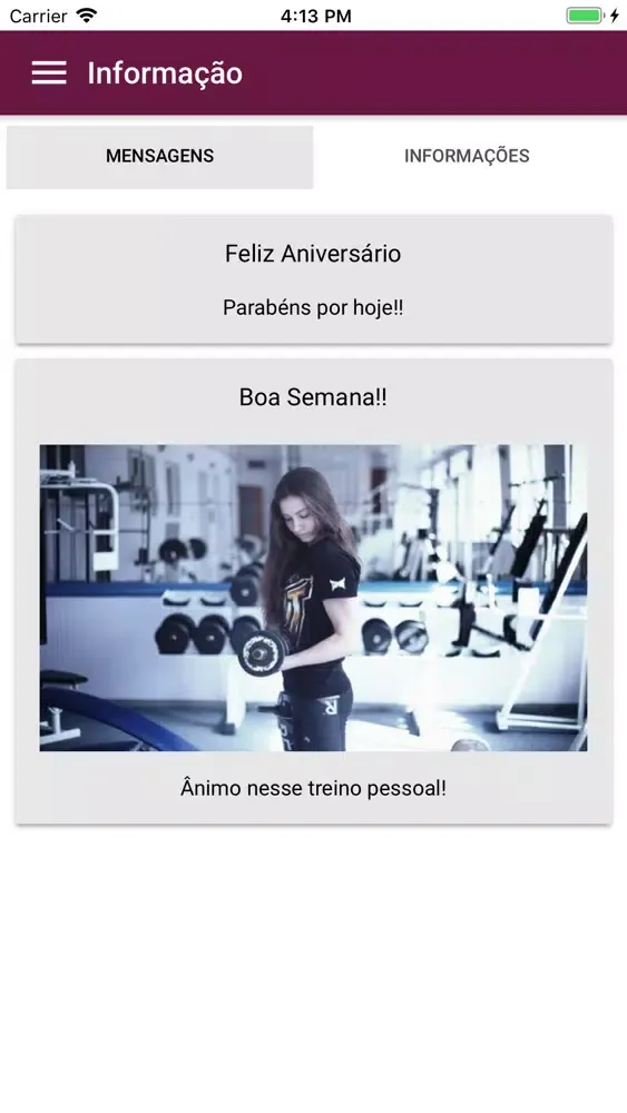 Capturas de tela do Daphne Teves