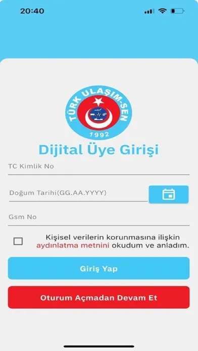 Türk Ulaşım Sen Dijital Kimlik Screenshots