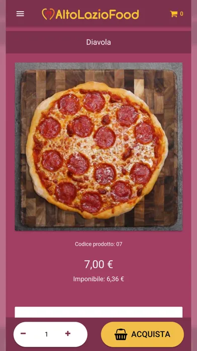 AltoLazioFood Screenshots