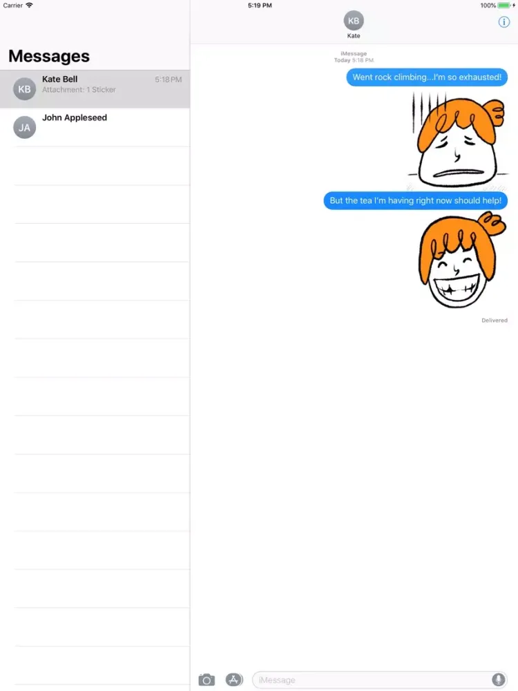 Ảnh chụp màn hình của Friends with Mia Stickers iPad 
