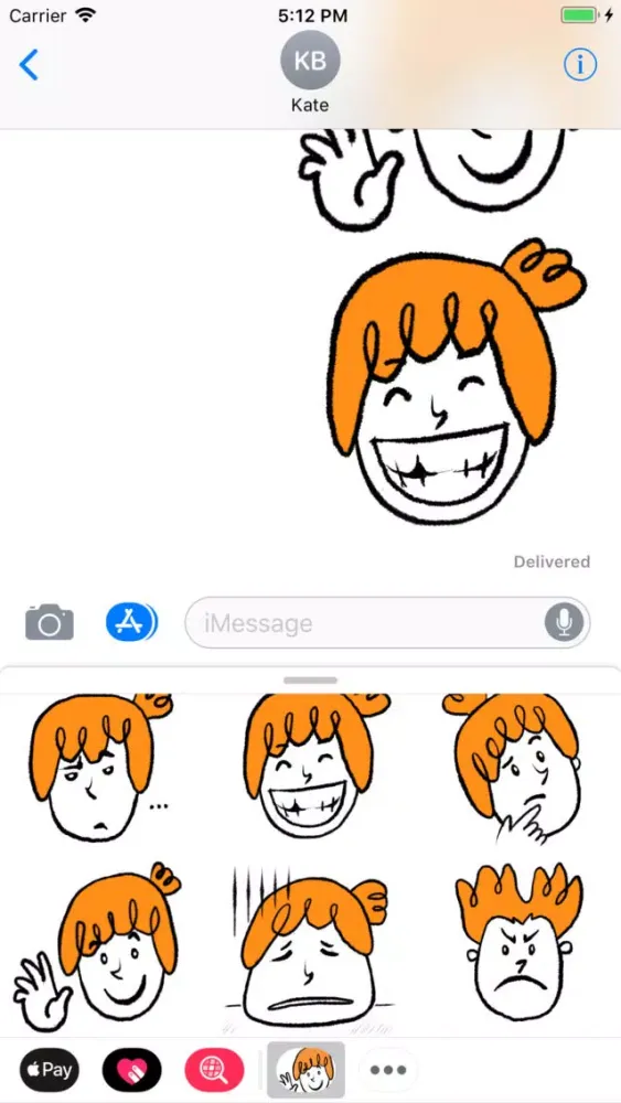 Ảnh chụp màn hình của Friends with Mia Stickers