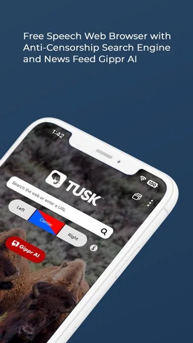 Tangkapan skrin TUSK Search