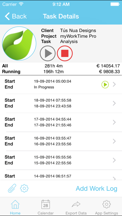 myWorkTimeLite应用截图