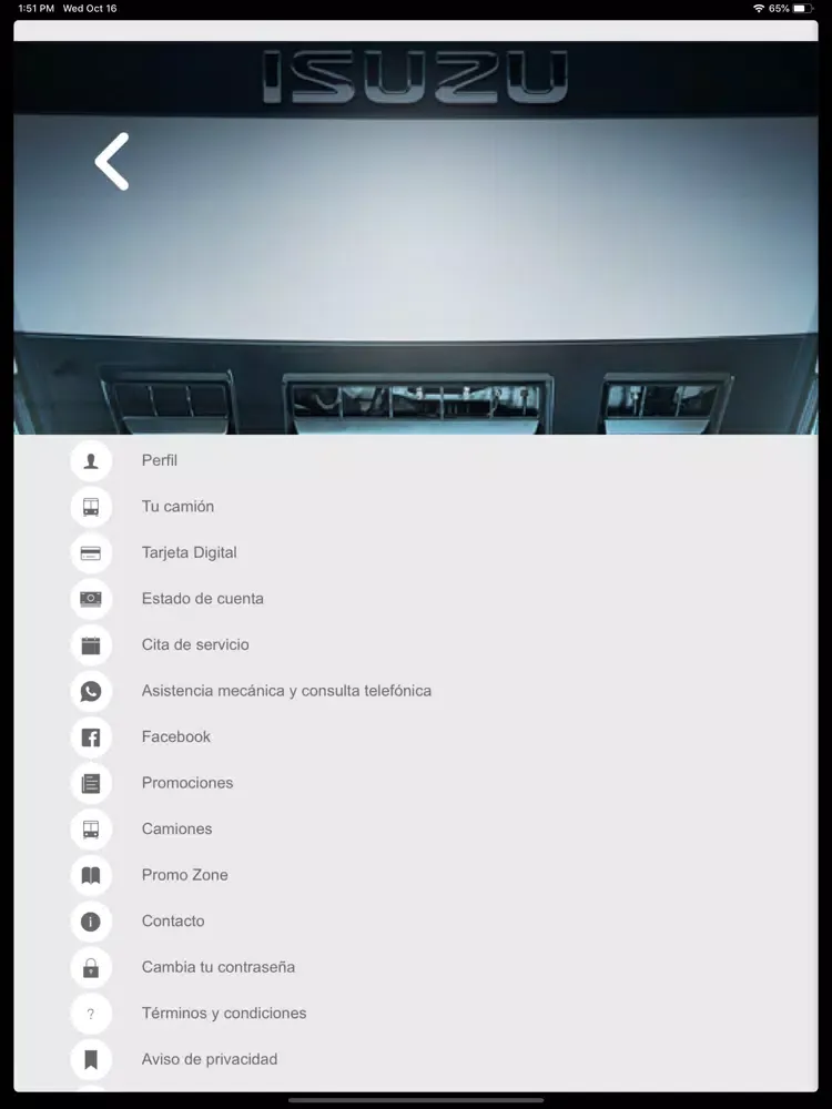 Isuzu Plasencia iPad  Screenshots