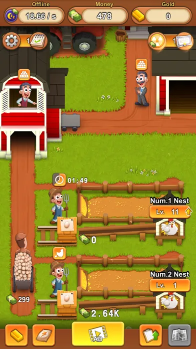 Idle Chicken Farm スクリーンショット