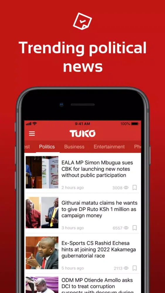 Tangkapan skrin Kenya News TUKO.co.ke