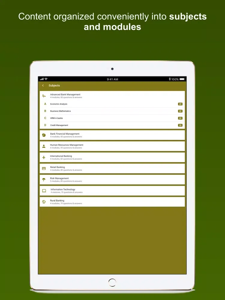 تصاویر CAIIB Study Notes Lite iPad 