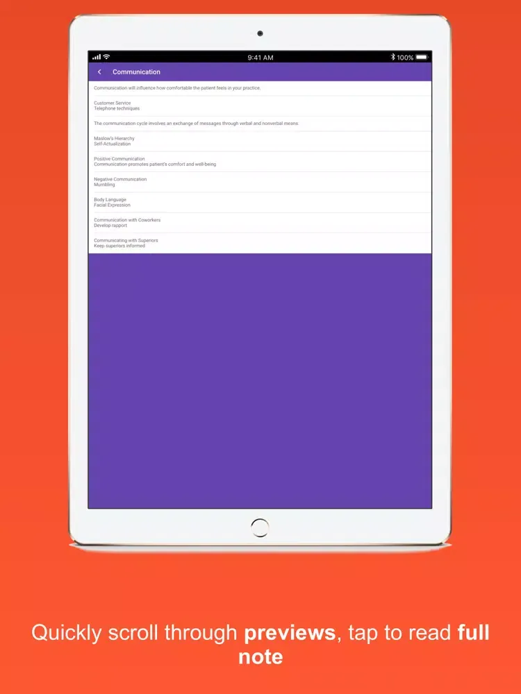 CMA Study Notes Lite iPad 应用截图