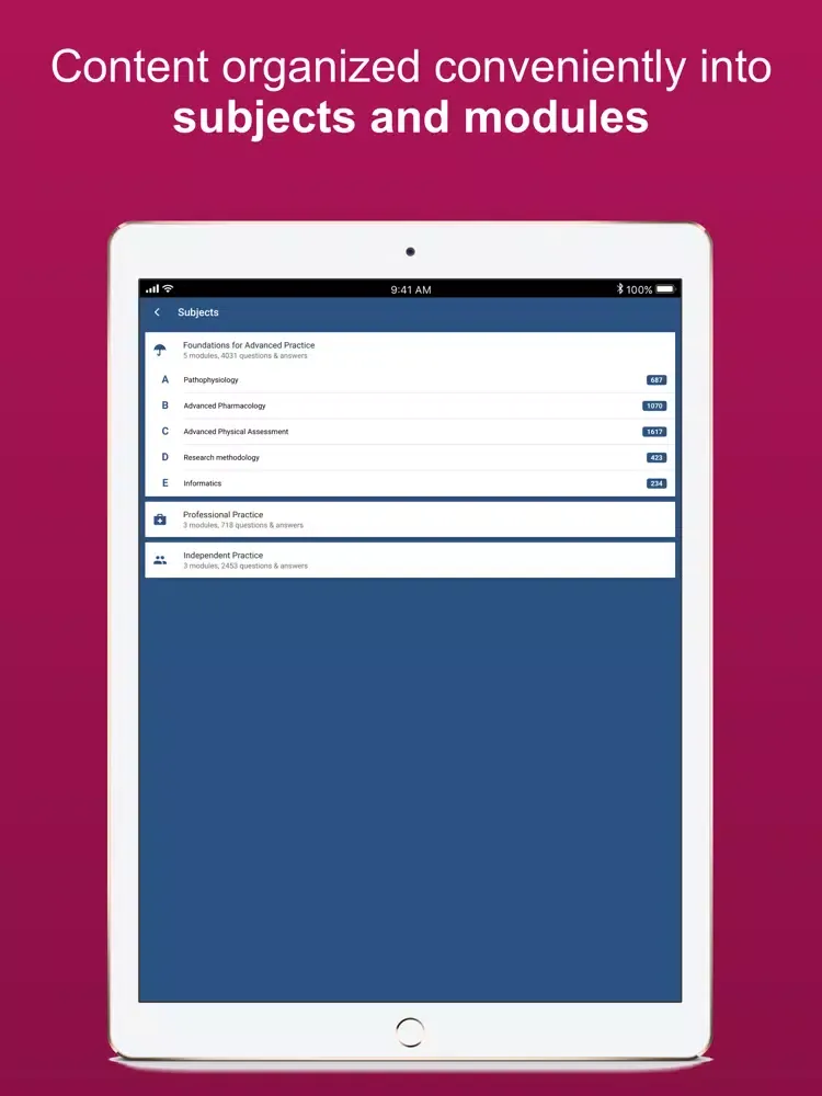 تصاویر FNP Study Notes iPad 