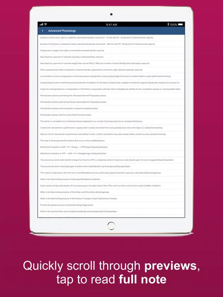 تصاویر FNP Study Notes iPad 