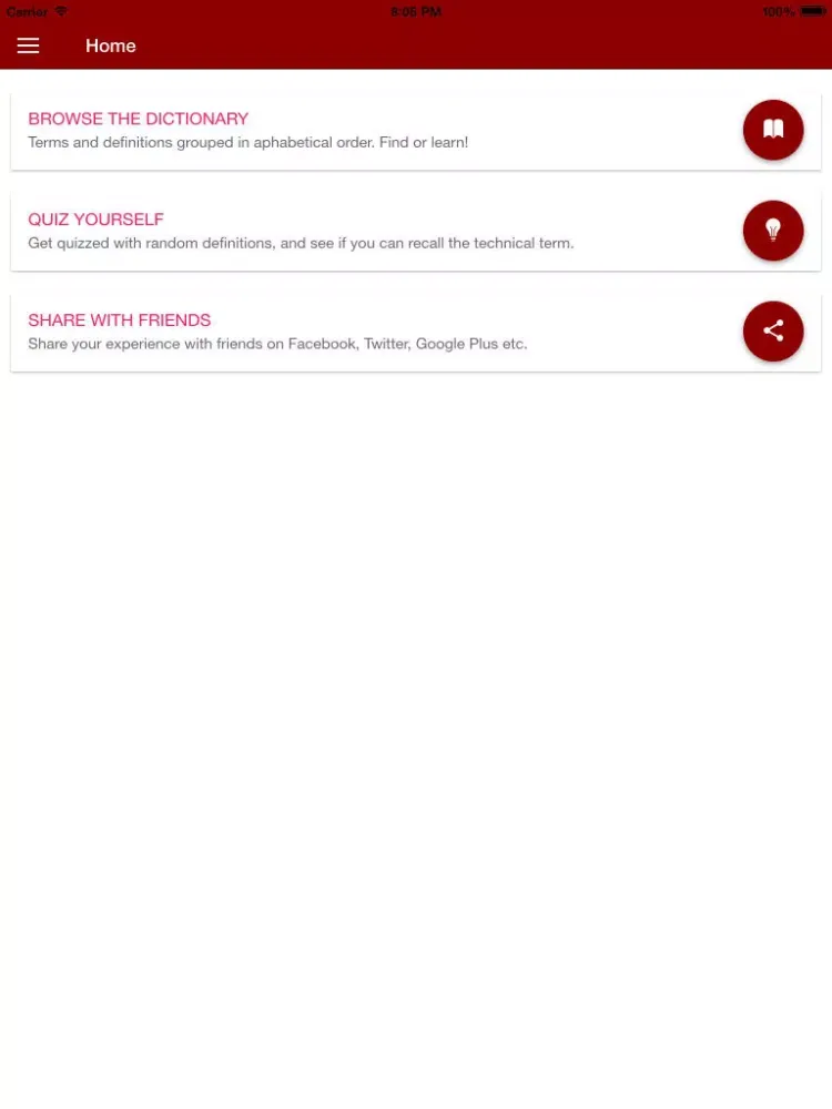 HRM Dictionary iPad  Ekran Görüntüleri