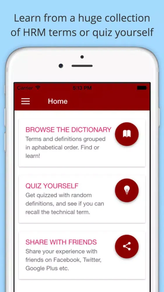 HRM Dictionary Ekran Görüntüleri