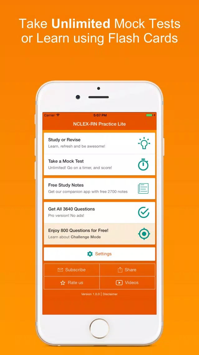 Ảnh chụp màn hình của NCLEX-RN Practice Exams Lite
