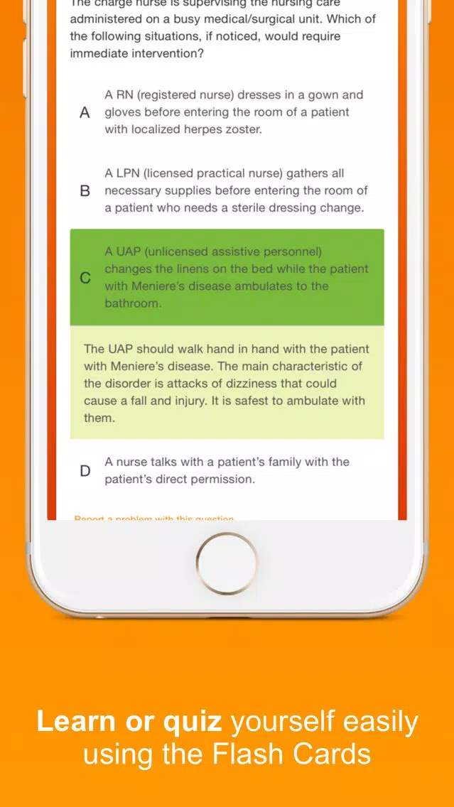 Ảnh chụp màn hình của NCLEX-RN Practice Exams Lite