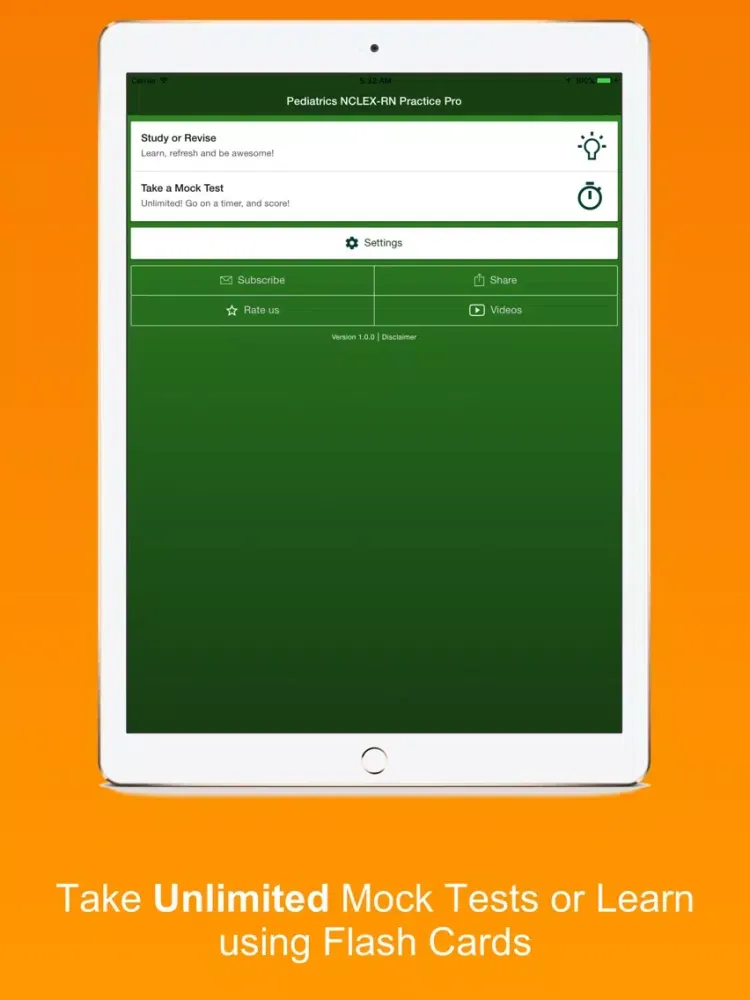NCLEX-RN Pediatrics Practice Exams Pro iPad 应用截图
