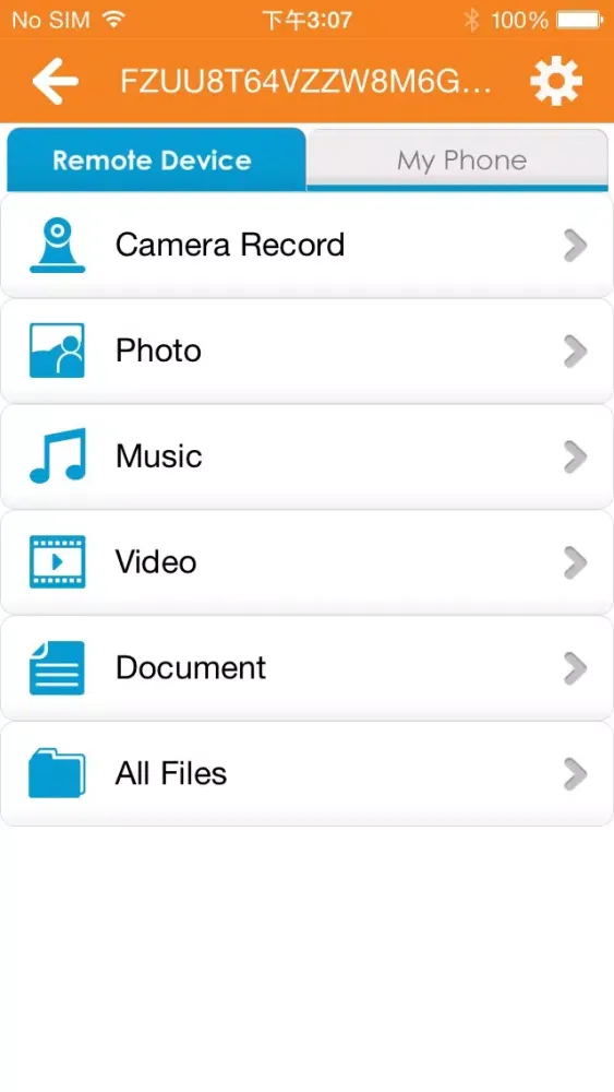 Ảnh chụp màn hình của P2PCloud