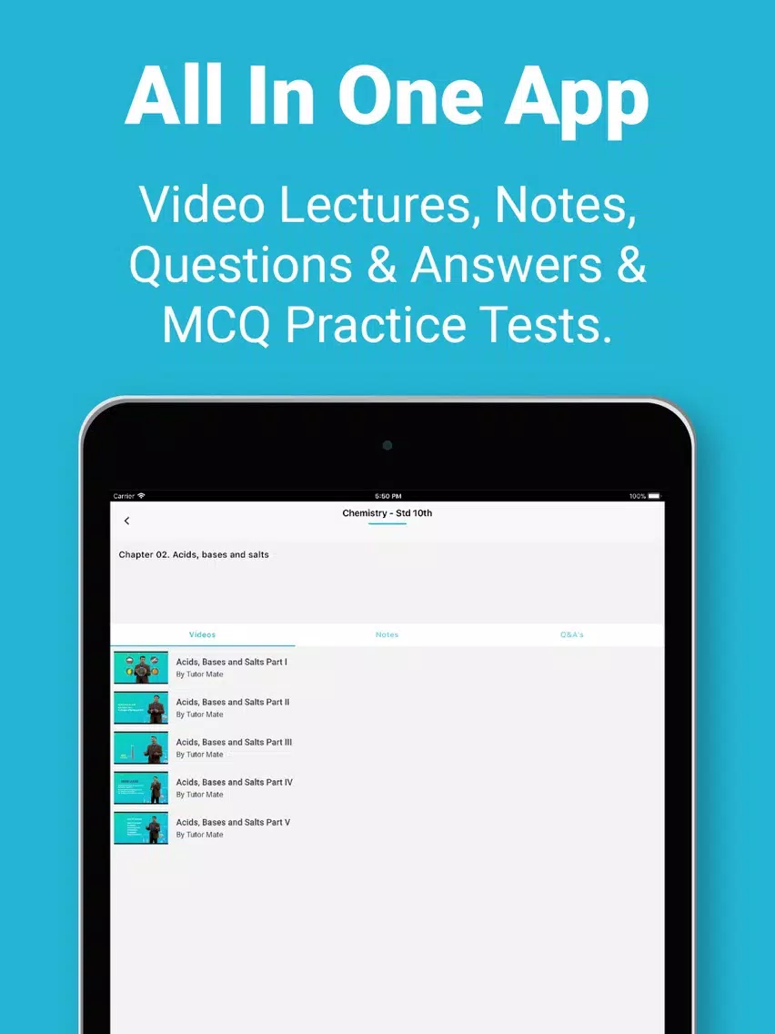 Tutormate CBSE 8-10 App Guide iPad  سکرین شاٹس