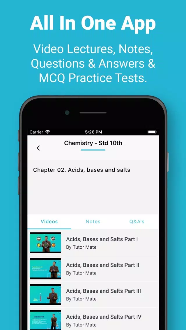 Tutormate CBSE 8-10 App Guide سکرین شاٹس