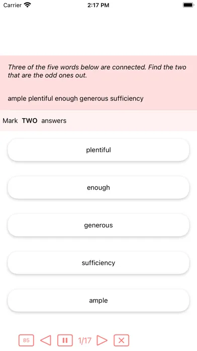 11+ Verbal Reasoning Practice應用截圖