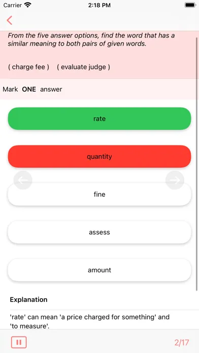 11+ Verbal Reasoning Practice應用截圖