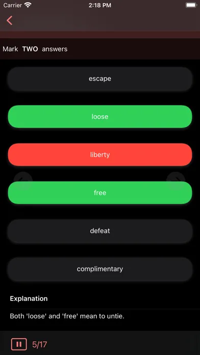 11+ Verbal Reasoning Practice應用截圖