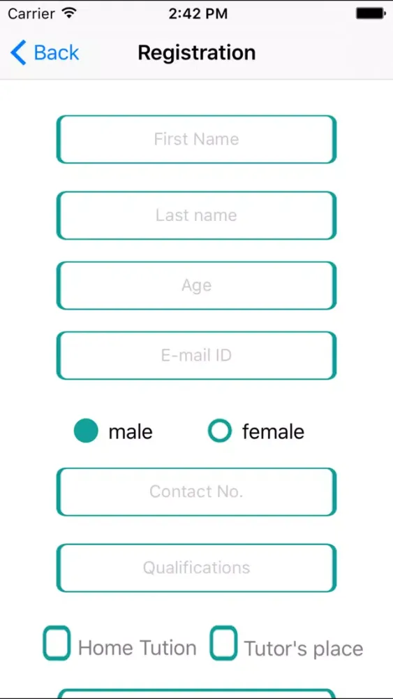 Tangkapan skrin TutorsFinder