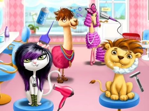 Animal Hair Salon, Dress Up and Pet Style Makeover - No Ads iPad  سکرین شاٹس