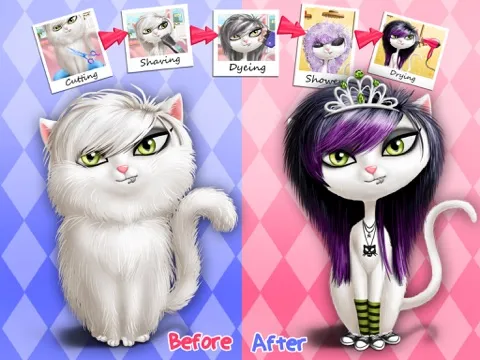 Animal Hair Salon, Dress Up and Pet Style Makeover - No Ads iPad  سکرین شاٹس