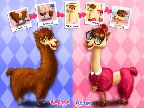Animal Hair Salon, Dress Up and Pet Style Makeover - No Ads iPad  سکرین شاٹس
