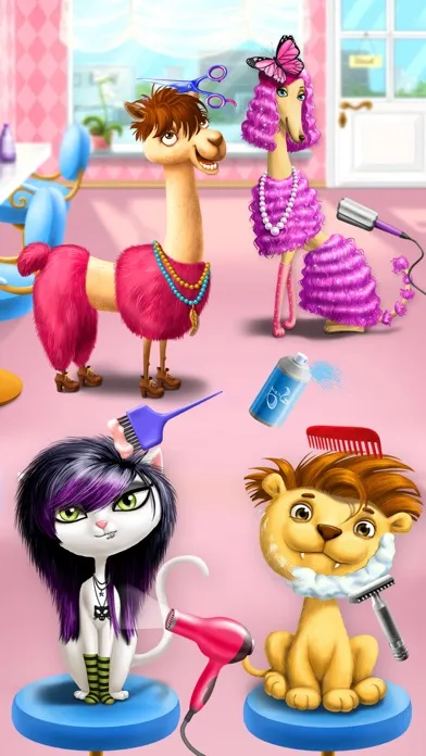 Animal Hair Salon, Dress Up and Pet Style Makeover - No Ads سکرین شاٹس