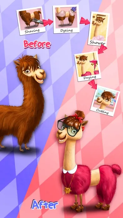 Animal Hair Salon, Dress Up and Pet Style Makeover - No Ads سکرین شاٹس