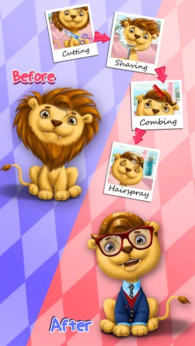 Animal Hair Salon, Dress Up and Pet Style Makeover - No Ads سکرین شاٹس