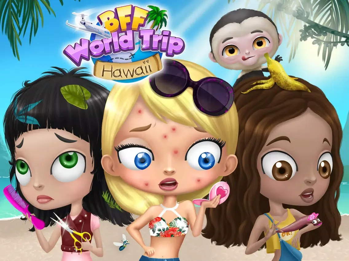 BFF World Trip Hawaii - No Ads iPad  Screenshots