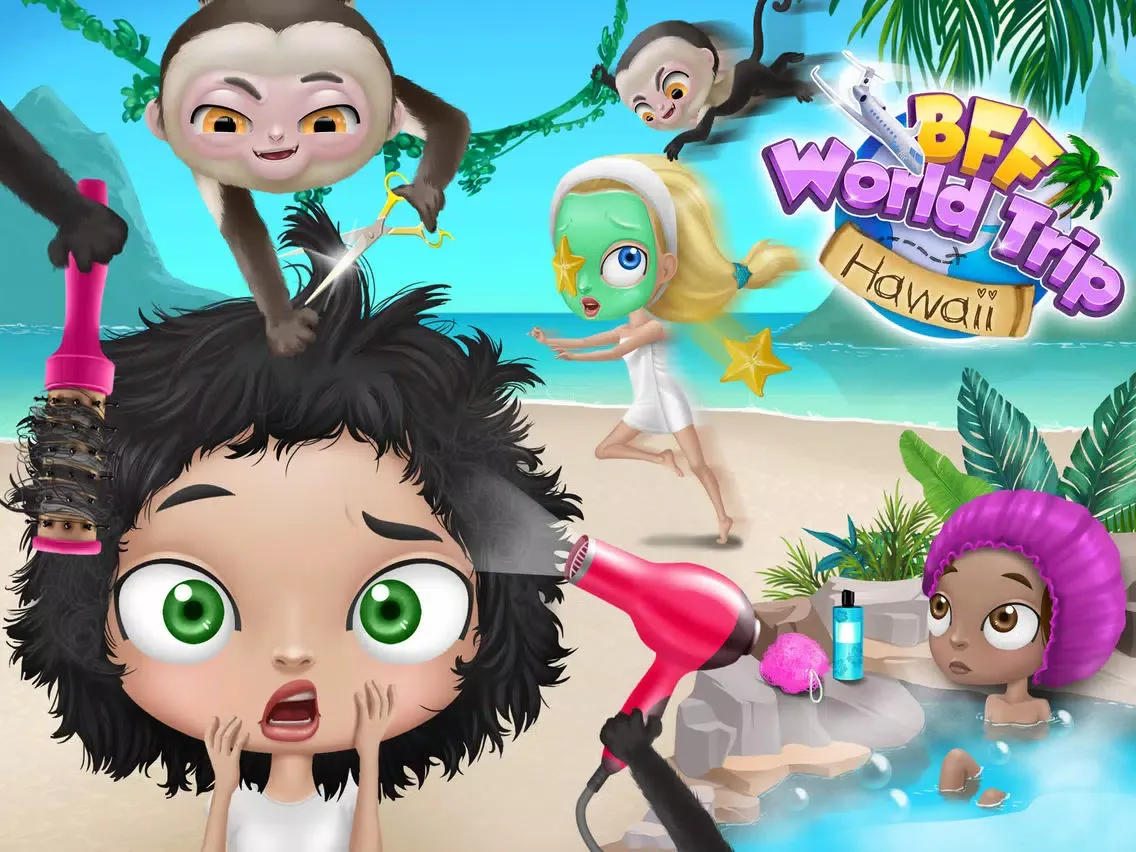 BFF World Trip Hawaii - No Ads iPad  Screenshots