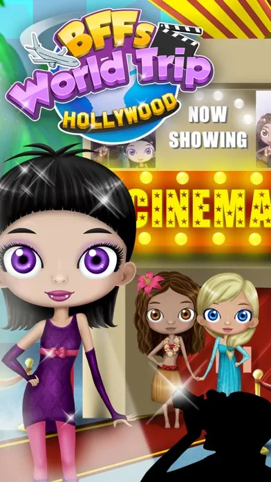 Capturas de tela do BFF World Trip Hollywood