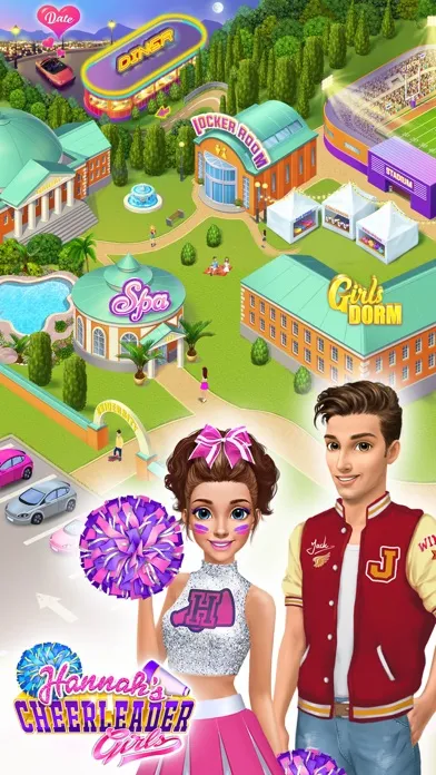 Capturas de tela do Hannah's Cheerleaders No Ads
