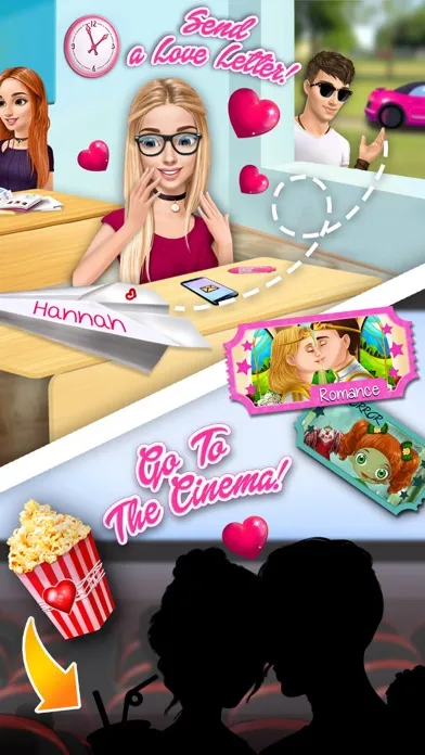Zrzuty ekranu Hannah's High School Crush - No Ads