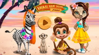 Capturas de tela do Jungle Animal Hair Salon 2