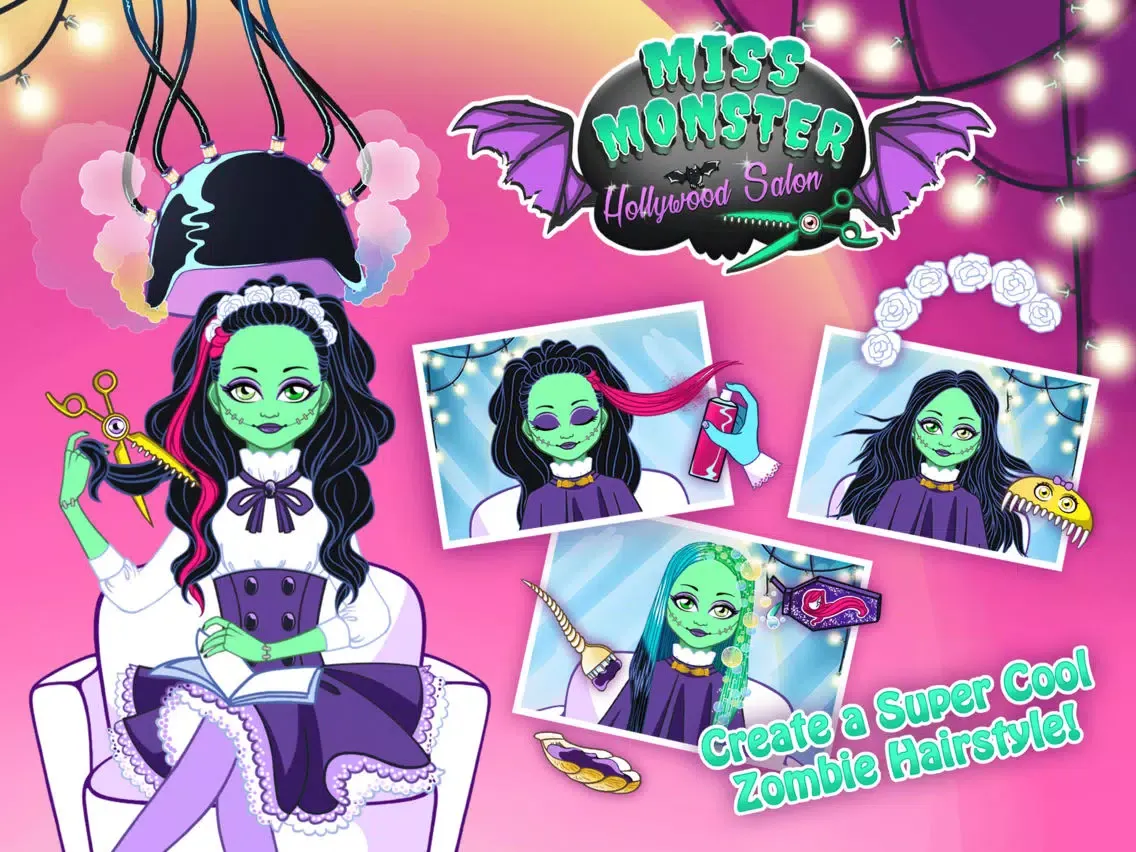 تصاویر Miss Monster Hollywood Salon - No Ads iPad 